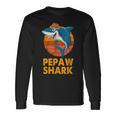 Pepaw Shark Vintage Papa Opa Vatertag Geschenke Langarmshirts Geschenkideen