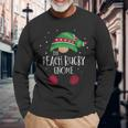 Beach Rugby Gnome Passender Weihnachtspyjama Langarmshirts Geschenke für alte Männer