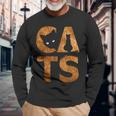 Cats Katzen- Liebe Besitzer Freund Statement Niedlich Langarmshirts Geschenke für alte Männer