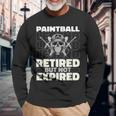 Paintball Im Ruhestand Sport Spieler Paintballer Paintball Langarmshirts Geschenke für alte Männer