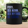 Papa Mythos Legende Geburtstag Langarm Tassen, Besonderes Design Geschenkideen