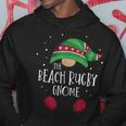 Beach Rugby Gnome Passender Weihnachtspyjama Hoodie Lustige Geschenke