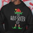 Half-Sister Elf Familie Passender Pyjama Weihnachten Elf Hoodie Lustige Geschenke
