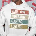 Papa Ehemann Gaming Legende Vintage Videospieler Papa Vater Hoodie Lustige Geschenke