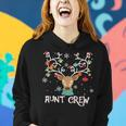 Aunt Crew Weihnachtsmann Hut Rentier Passender Pyjama Frauen Hoodie Geschenke für Sie