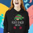 Beach Rugby Gnome Passender Weihnachtspyjama Frauen Hoodie Geschenke für Sie
