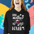 Dog Mother Wine Lover Lustiges Hunde Mum Wein Frauen Hoodie Geschenke für Sie