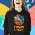 Pepaw Shark Vintage Papa Opa Vatertag Geschenke Frauen Hoodie Geschenke für Sie