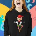 Softball Elf Kostüm Weihnachten Urlaub Passend Lustig Frauen Hoodie Geschenke für Sie