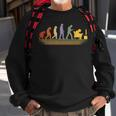 Gamer Pc Games Gaming Konsolen Zocken Retro Evolution Gamer Sweatshirt Geschenke für alte Männer