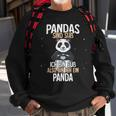 Lustiges Panda Sweatshirt: Pandas sind süß - Ich bin ein Panda - Schwarz Geschenke für alte Männer