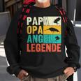 Papa Opa Angel Legende Sweatshirt, Perfekt für Angler zum Vatertag Geschenke für alte Männer