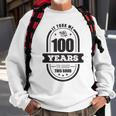 100. Geburtstag Oma Langarmshirt, Einzigartiges Design zum Jubiläum Sweatshirt Geschenke für alte Männer
