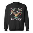 Aunt Crew Weihnachtsmann Hut Rentier Passender Pyjama Sweatshirt