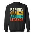 Papa Opa Angel Legende Sweatshirt, Perfekt für Angler zum Vatertag