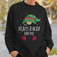 Beach Rugby Gnome Passender Weihnachtspyjama Sweatshirt Geschenke für Ihn