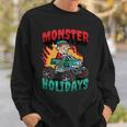 Monster Ferien Weihnachtsmann Elf Sweatshirt Geschenke für Ihn