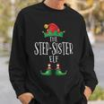 Step-Sister Elf Familie Passender Pyjama Weihnachten Elf Sweatshirt Geschenke für Ihn