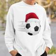 Fußball-Fußball-Weihnachtsball Weihnachtsmann-Lustige Sweatshirt Geschenke für Ihn