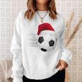 Fußball-Fußball-Weihnachtsball Weihnachtsmann-Lustige Sweatshirt Geschenke für Sie