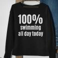 100% Schwimmen Lustiges Sweatshirt für Surfer & Schwimmer Geschenke für alte Frauen