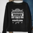 60. Geburtstag Herren Sweatshirt, Legende 1963 für Papa & Opa Geschenke für alte Frauen