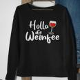 Damen Sweatshirt Holla Die Weinfee, Vino Weiß- & Rotwein Design Geschenke für alte Frauen