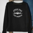 Schwarzes Sweatshirt mit J'peux pas j'ai muscu & Hantel Design, Workout Motiv Tee Geschenke für alte Frauen