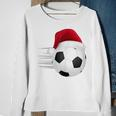 Fußball-Fußball-Weihnachtsball Weihnachtsmann-Lustige Sweatshirt Geschenke für alte Frauen