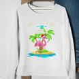 Tropischer Rosa Flamingo Sweatshirt, Hawaii Sommer Niedlich, Weihnachten im Juli Geschenke für alte Frauen