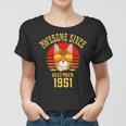 Awesome Since December 1951 71. Geburtstag Katzenliebhaber Frauen Tshirt