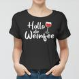 Damen Frauen Tshirt Holla Die Weinfee, Vino Weiß- & Rotwein Design