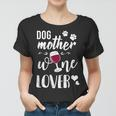 Dog Mother Wine Lover Lustiges Hunde Mum Wein Fun Frauen Tshirt