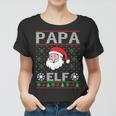 Papa Elf Outfit Weihnachten Familie Elf Weihnachten Frauen Tshirt