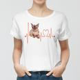 Birmanische Katze Herzschlag Ekg Lustig I Love My Cat Frauen Tshirt