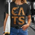 Cats Katzen- Liebe Besitzer Freund Statement Niedlich T-Shirt Geschenke für Sie