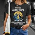 Herren Angler Angel Opa Papa Geburtstagsgeschenk Geschenkidee T-Shirt Geschenke für Sie
