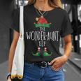 Wonder-Aunt Elf Familie Passender Pyjama Weihnachten Elf T-Shirt Geschenke für Sie