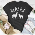 Alpapa Alpaka Herren T-Shirt, Lustiges Vatertag Geburtstagsgeschenk für Papa Lustige Geschenke