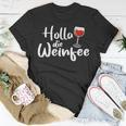 Damen T-Shirt Holla Die Weinfee, Vino Weiß- & Rotwein Design Lustige Geschenke