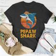 Pepaw Shark Vintage Papa Opa Vatertag Geschenke T-Shirt Lustige Geschenke