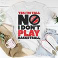 Lustiges T-Shirt Ja, ich bin groß - Nein, Basketball ist nicht mein Sport Lustige Geschenke