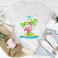 Tropischer Rosa Flamingo T-Shirt, Hawaii Sommer Niedlich, Weihnachten im Juli Lustige Geschenke