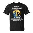 Herren Angler Angel Opa Papa Geburtstagsgeschenk Geschenkidee T-Shirt