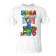 Digga Was Geht Ich Bin 8 Fußball Junge Dabbing T-Shirt für den 8. Geburtstag