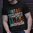 1984 Born In December Retro-Geschenkidee T-Shirt Geschenke für Ihn