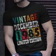 1985 Born In December Retro-Geschenkidee T-Shirt Geschenke für Ihn