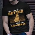 Capybara Capy Mama Capybara Liebhaber Wasserschwein T-Shirt Geschenke für Ihn