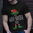 Half-Sister Elf Familie Passender Pyjama Weihnachten Elf T-Shirt Geschenke für Ihn