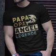 Papa Opa Angel Legende T-Shirt, Perfekt für Vatertagsangler Geschenke für Ihn